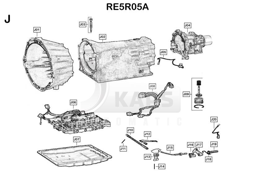 Re5r05a схема акпп